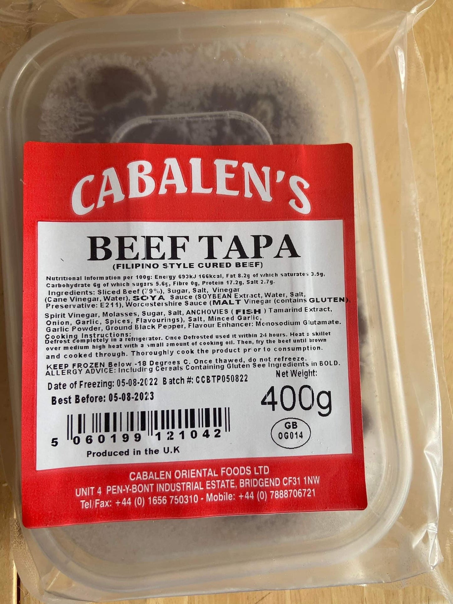 Cabalen Beef Tapa 400g