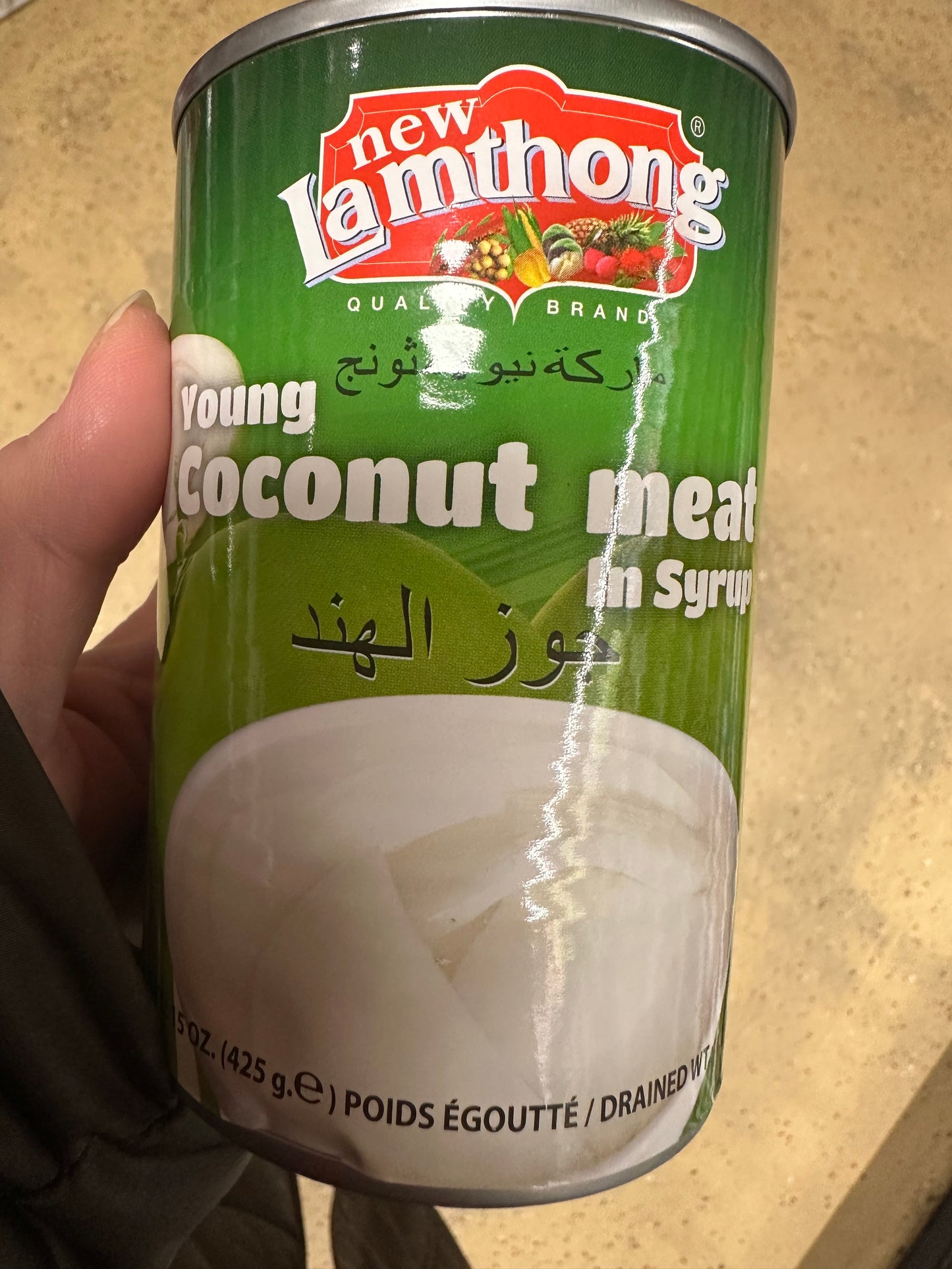 Lamthong Young Coconut Meat in Syrup