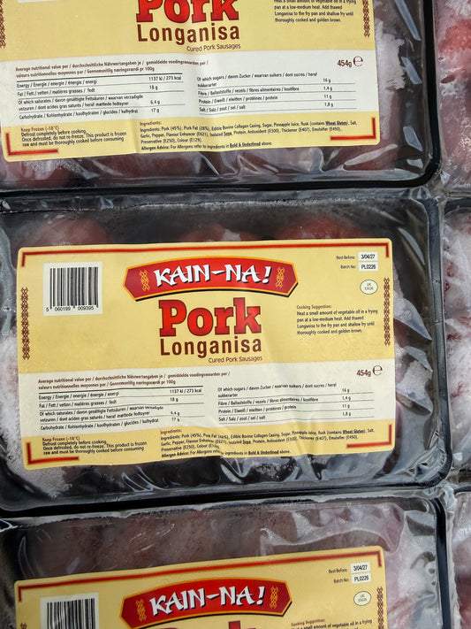 Kain-Na! Pork Longganisa