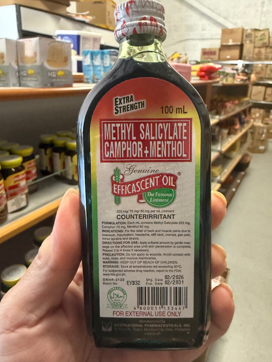 Efficacent Oil With Extra Strength 100ml (Green)