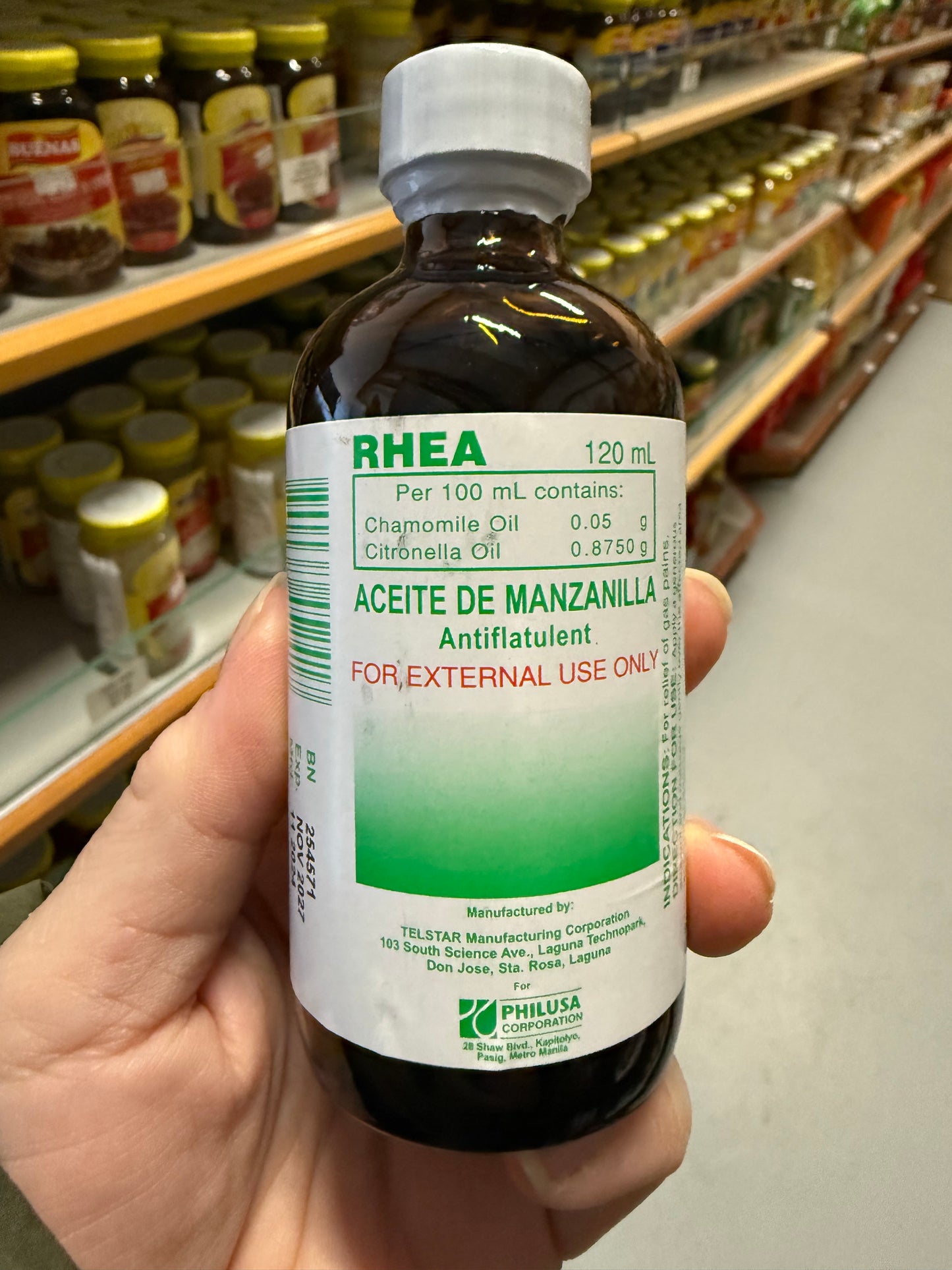 Rhea Aceite Manzanilla 120ml