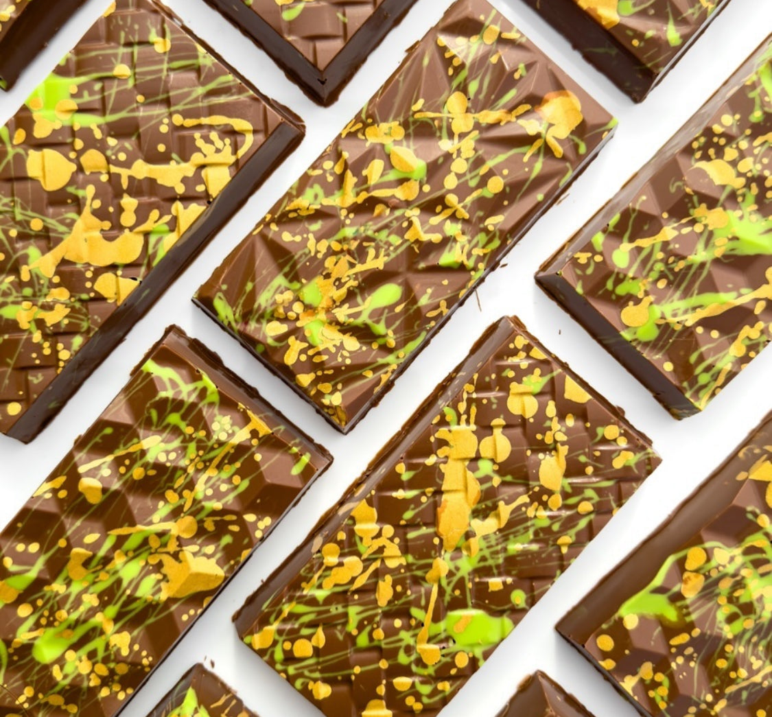 Dubai Chocolate Bar 200g - Belgian Milk Chocolate - Pistachio - Kunafa - Tahini